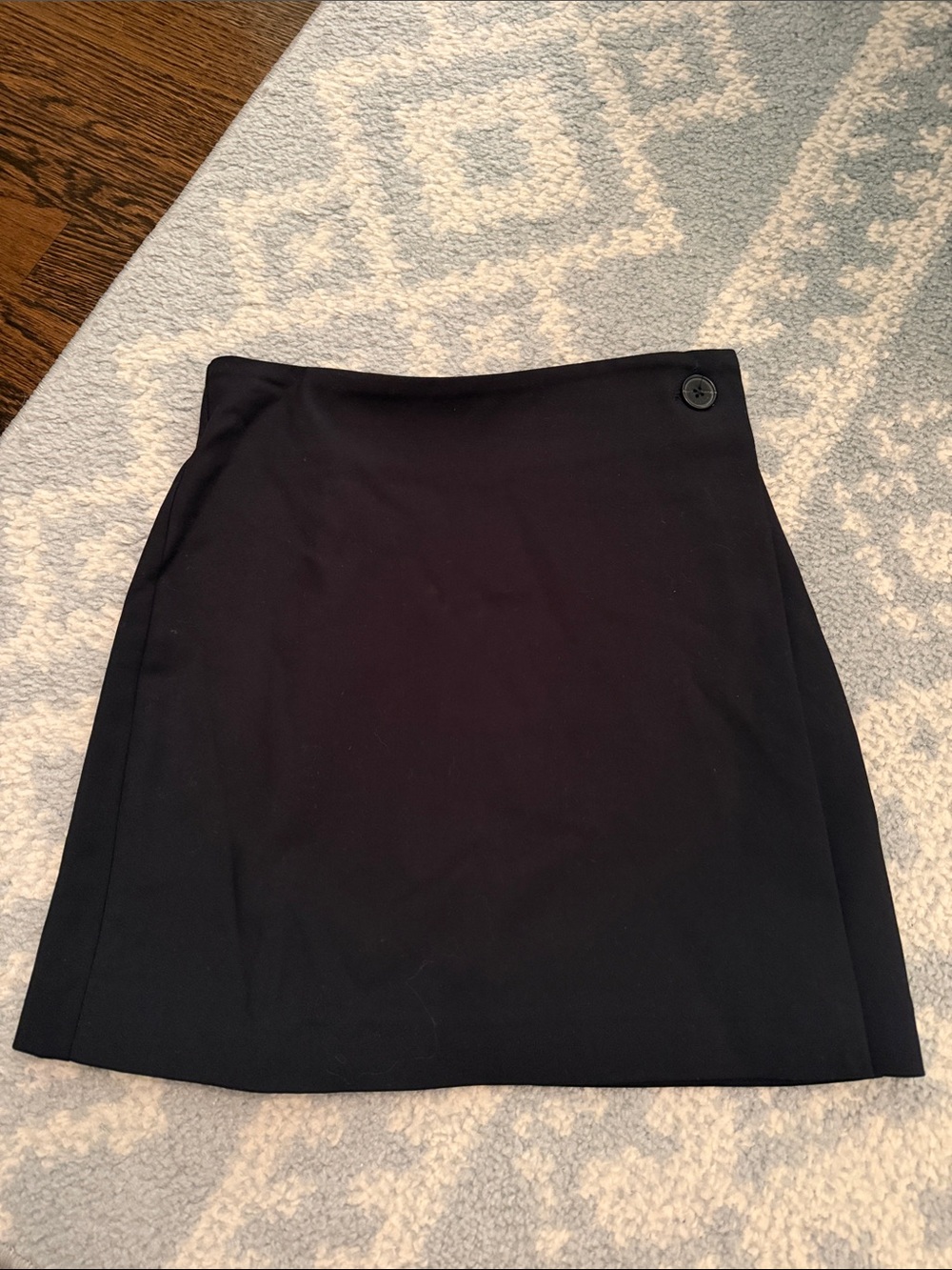 Aritzia 00 Mini Black Madden Wrap Skirt